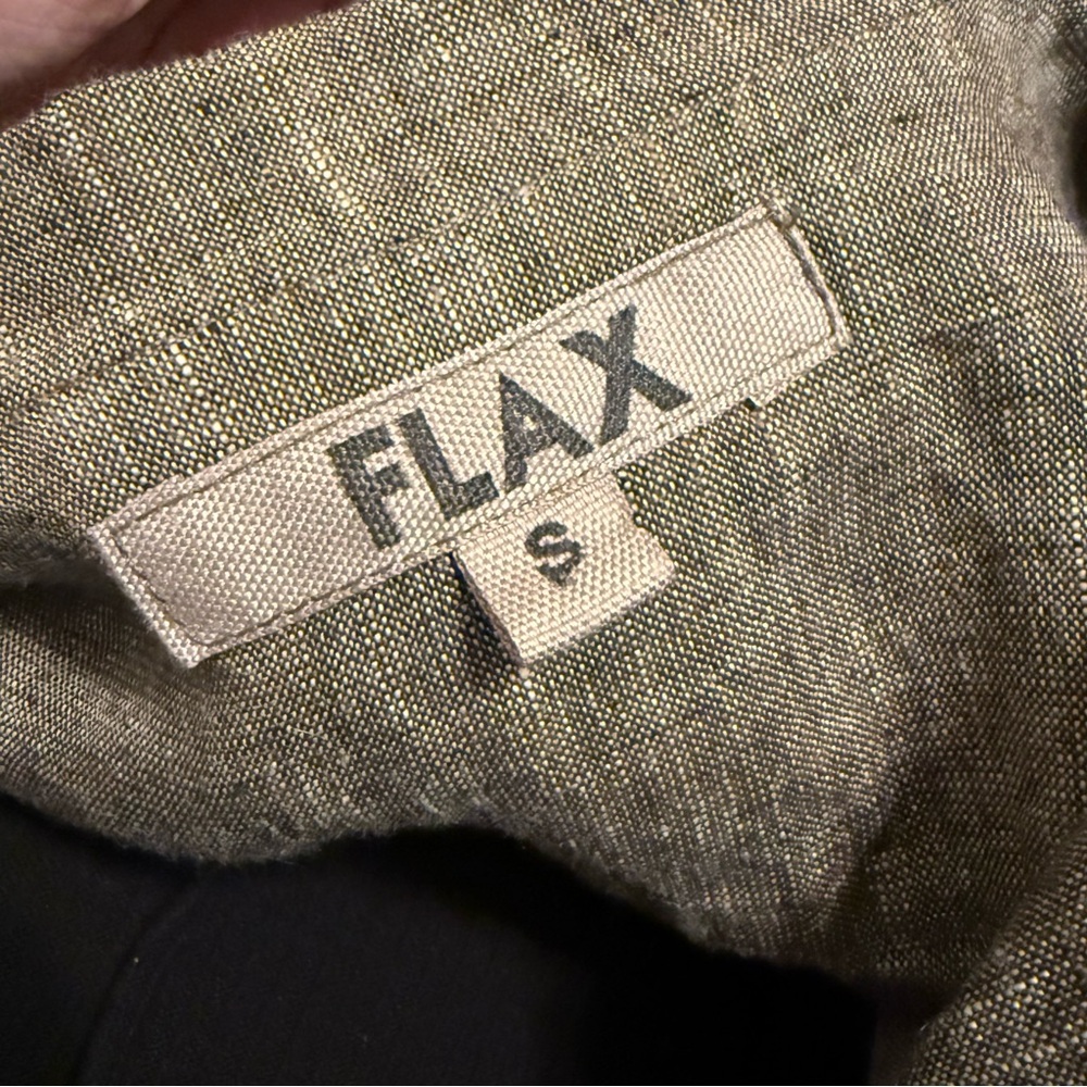 Flax Taupe Linen-Blend Longline Button Jacket - Picture 4 of 5